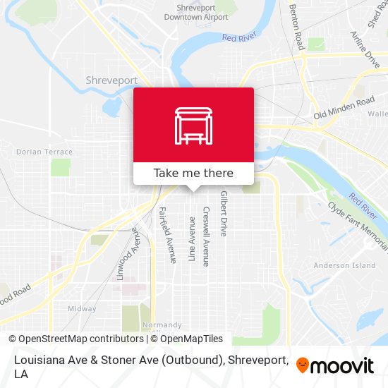 Louisiana Ave & Stoner Ave (Outbound) map