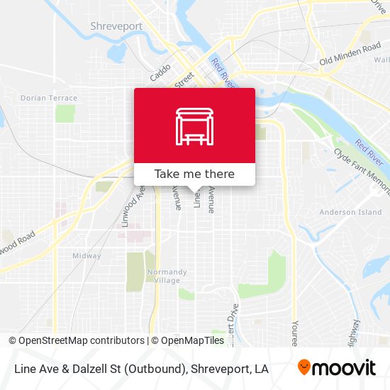 Mapa de Line Ave & Dalzell St (Outbound)