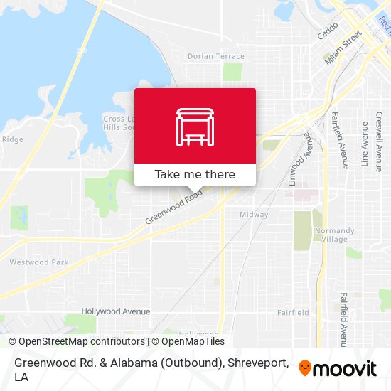 Greenwood Rd. & Alabama (Outbound) map