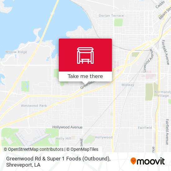 Greenwood Rd & Super 1 Foods (Outbound) map