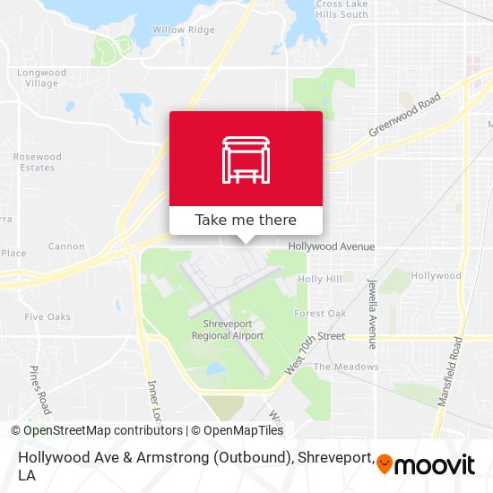 Hollywood Ave & Armstrong (Outbound) map