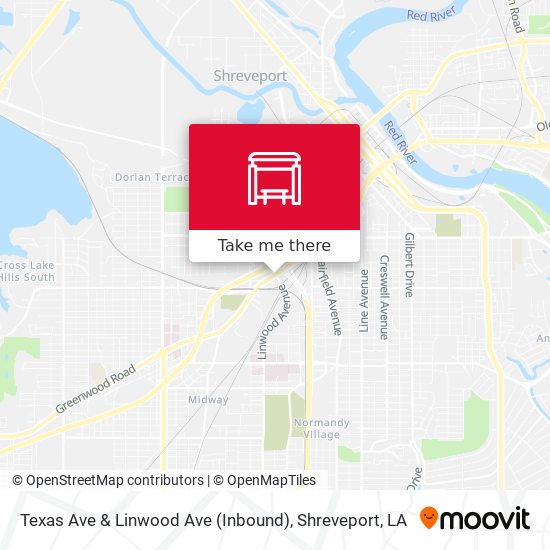 Texas Ave & Linwood Ave (Inbound) map