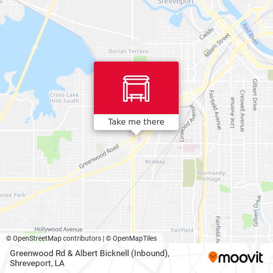 Greenwood Rd & Albert Bicknell (Inbound) map
