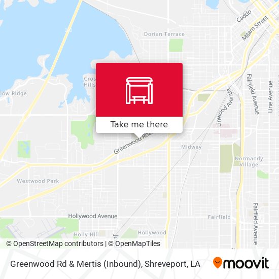 Greenwood Rd & Mertis (Inbound) map