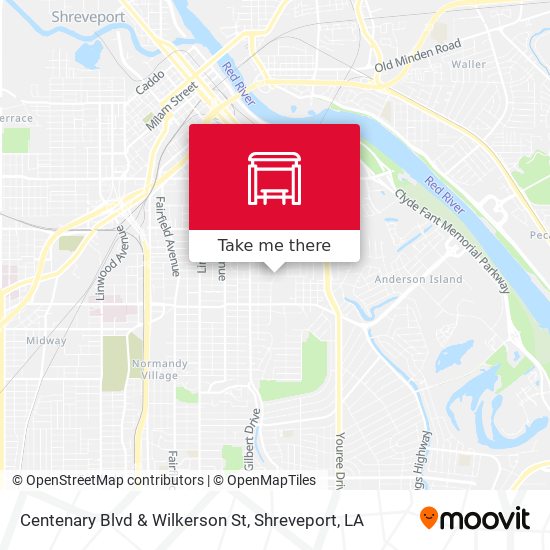 Centenary Blvd & Wilkerson St map