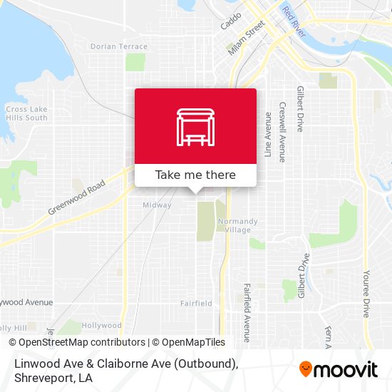 Linwood Ave & Claiborne Ave (Outbound) map