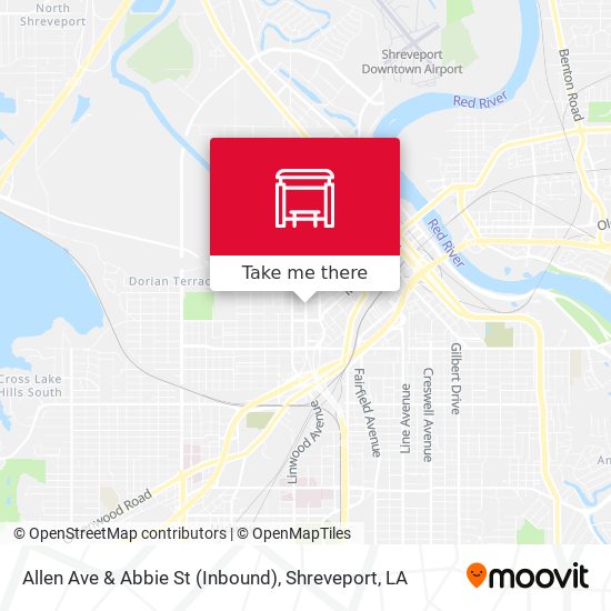 Allen Ave & Abbie St (Inbound) map