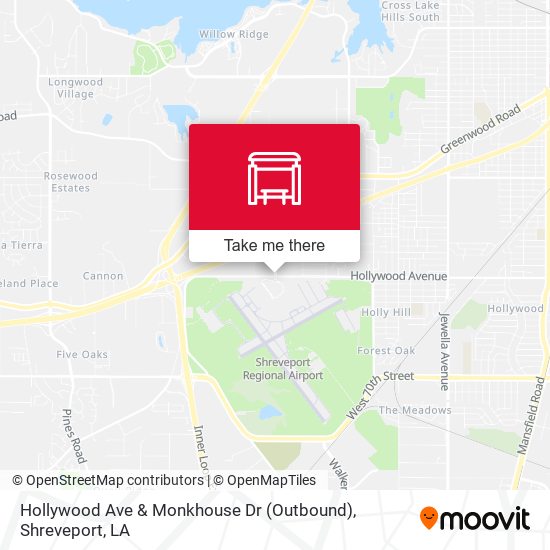 Hollywood Ave & Monkhouse Dr (Outbound) map