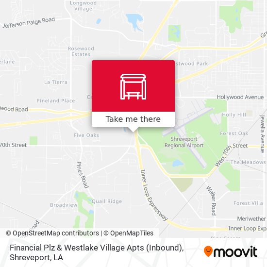 Mapa de Financial Plz & Westlake Village Apts (Inbound)
