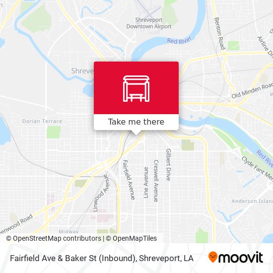 Fairfield Ave & Baker St (Inbound) map