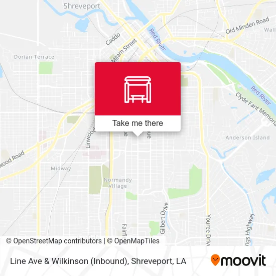 Mapa de Line Ave & Wilkinson (Inbound)
