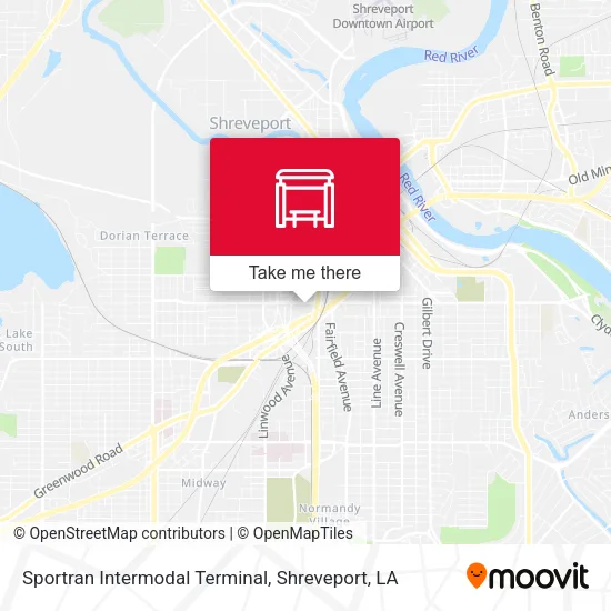 Mapa de Sportran Intermodal Terminal