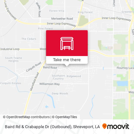 Baird Rd & Crabapple Dr (Outbound) map