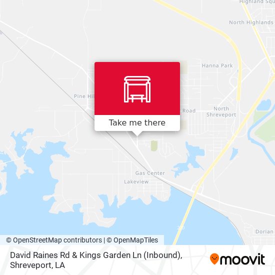 Mapa de David Raines Rd & Kings Garden Ln (Inbound)