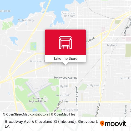 Broadway Ave & Cleveland St (Inbound) map