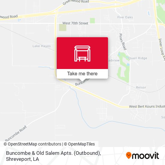 Buncombe & Old Salem Apts. (Outbound) map