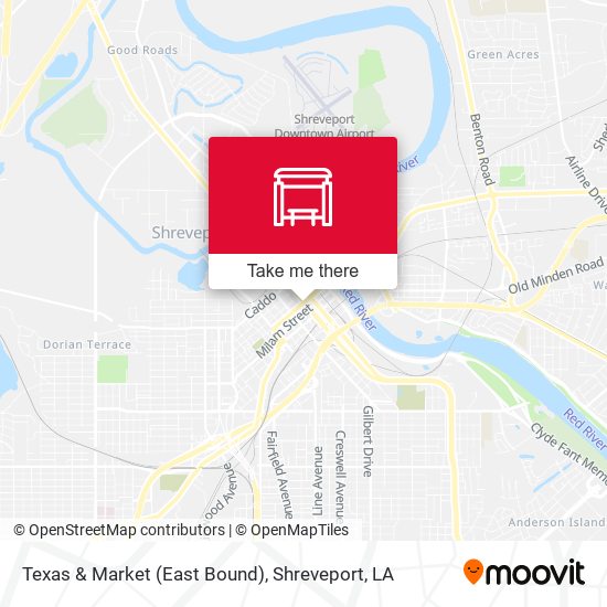 Texas & Market (East Bound) map
