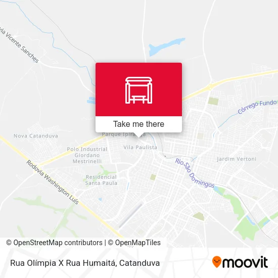 Rua Olímpia X Rua Humaitá map