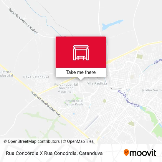Rua Concórdia X Rua Concórdia map