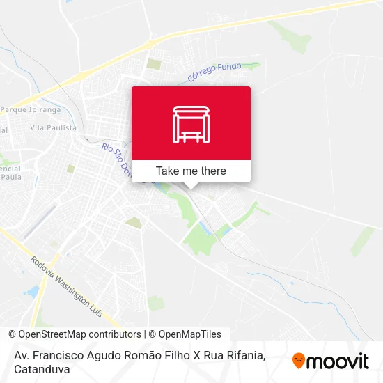 Av. Francisco Agudo Romão Filho X Rua Rifania map