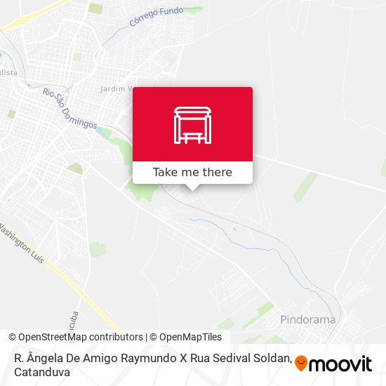 R. Ângela De Amigo Raymundo X Rua Sedival Soldan map