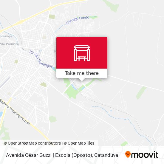 Mapa Avenida César Guzzi | Escola (Oposto)