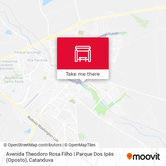 Mapa Avenida Theodoro Rosa Filho | Parque Dos Ipês (Oposto)