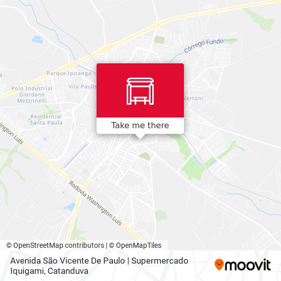 Avenida São Vicente De Paulo | Supermercado Iquigami map