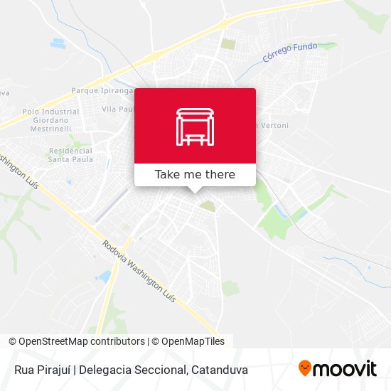 Mapa Rua Pirajuí | Delegacia Seccional