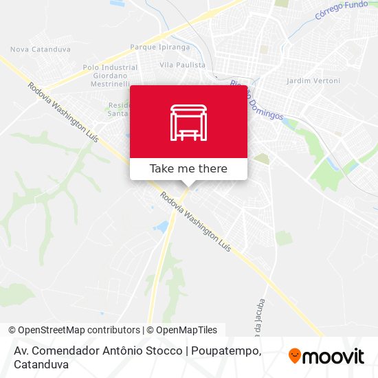 Mapa Av. Comendador Antônio Stocco | Poupatempo