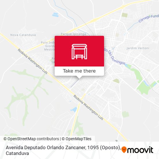 Mapa Avenida Deputado Orlando Zancaner, 1095 (Oposto)