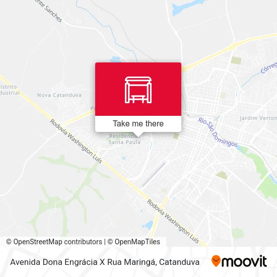 Avenida Dona Engrácia X Rua Maringá map