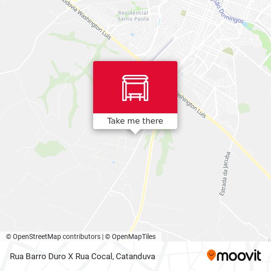 Rua Barro Duro X Rua Cocal map