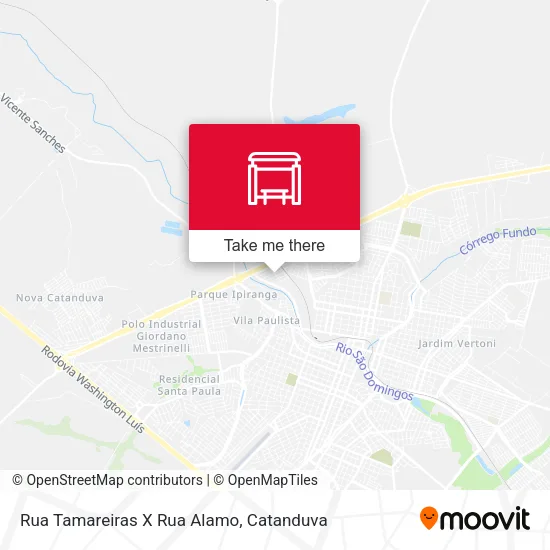 Rua Tamareiras X Rua Alamo map