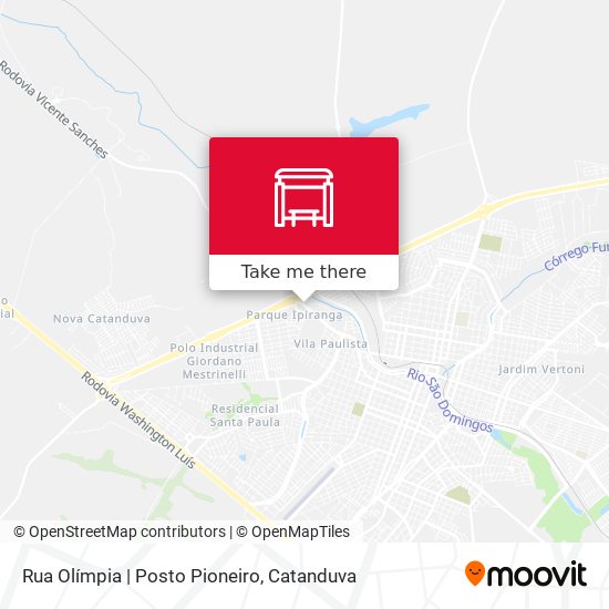 Mapa Rua Olímpia | Posto Pioneiro