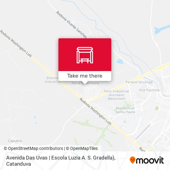 Mapa Avenida Das Uvas | Escola Luzia A. S. Gradella)