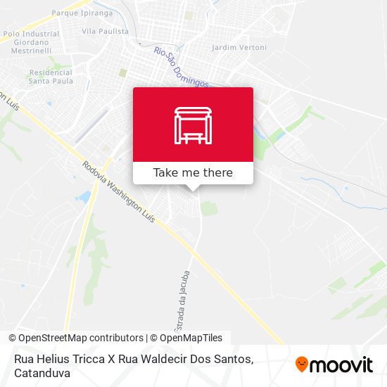 Mapa Rua Helius Tricca X Rua Waldecir Dos Santos