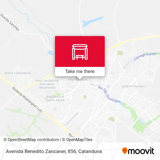 Avenida Benedito Zancaner, 856 map
