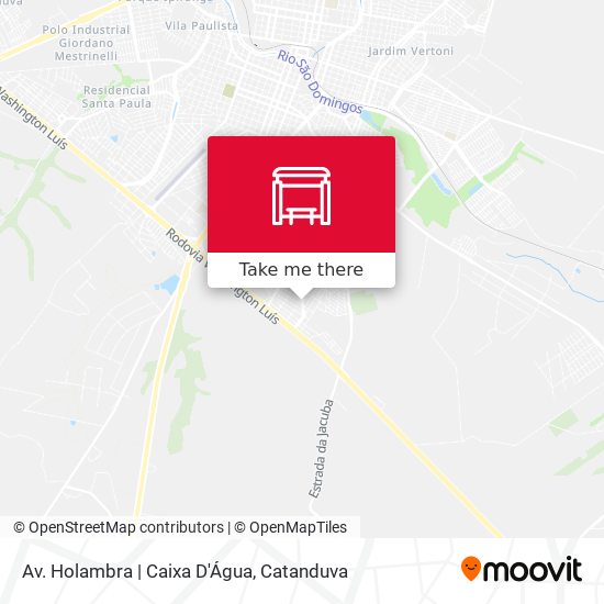 Mapa Av. Holambra | Caixa D'Água