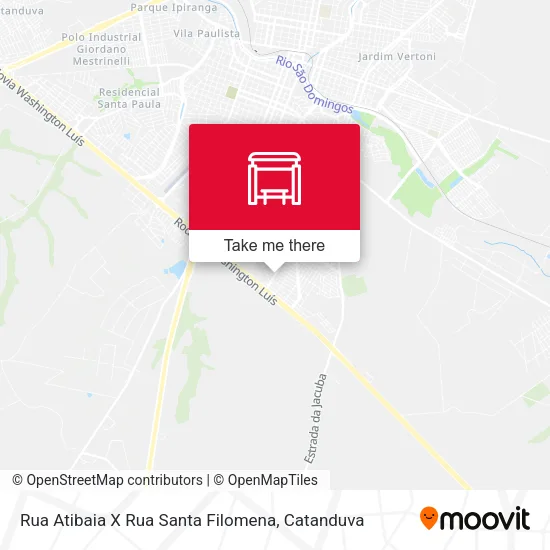 Rua Atibaia X Rua Santa Filomena map