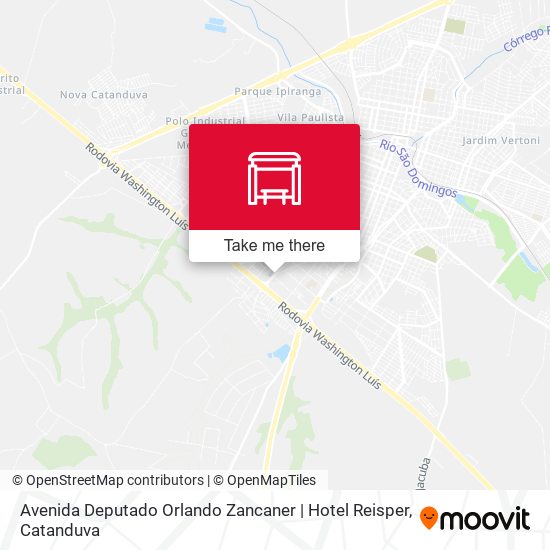 Avenida Deputado Orlando Zancaner | Hotel Reisper map