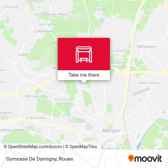 Gymnase De Damigny map