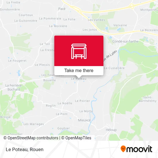 Le Poteau map