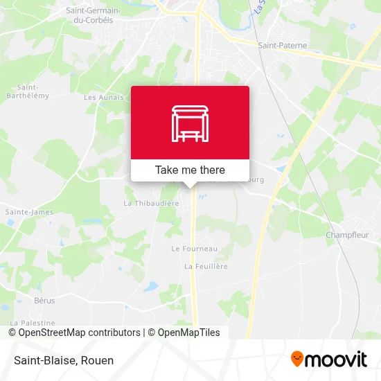 Mapa Saint-Blaise