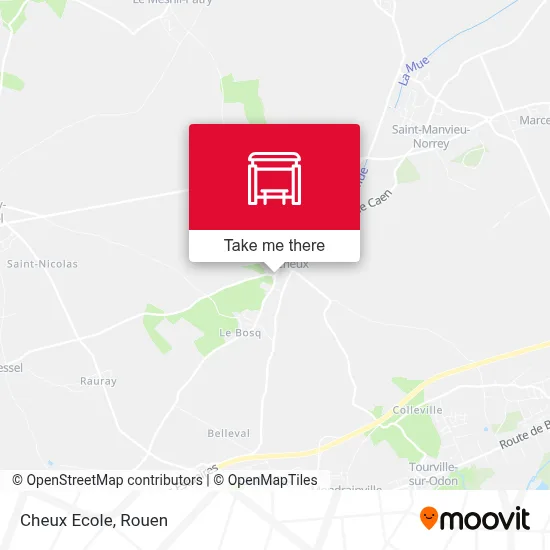Cheux Ecole map