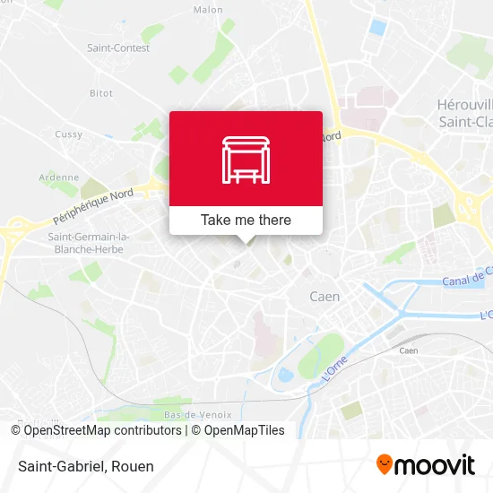 Mapa Saint-Gabriel