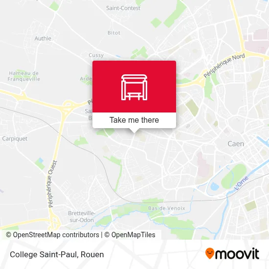 College Saint-Paul map