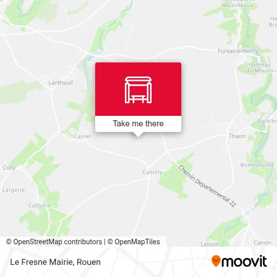 Le Fresne Mairie map