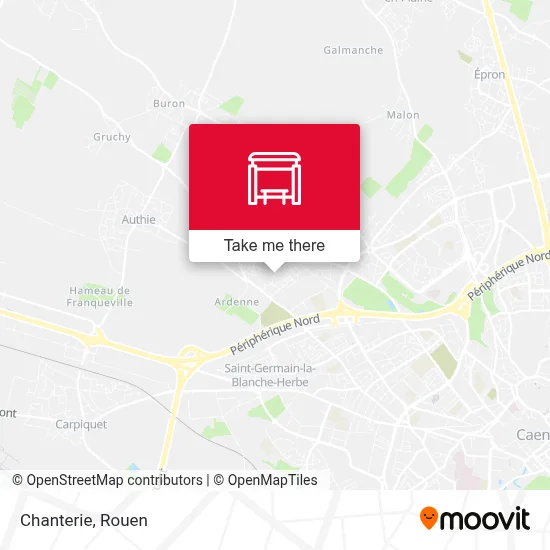 Chanterie map