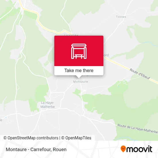 Montaure - Carrefour map